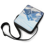 Alps Mountain Print Rectangular Crossbody Bag