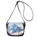 Alps Mountain Print Saddle Bag