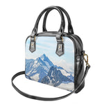Alps Mountain Print Shoulder Handbag