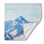 Alps Mountain Print Silk Bandana