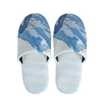 Alps Mountain Print Slippers