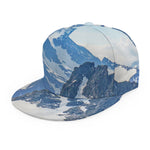 Alps Mountain Print Snapback Cap