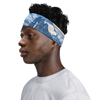 Alps Mountain Print Sports Headband