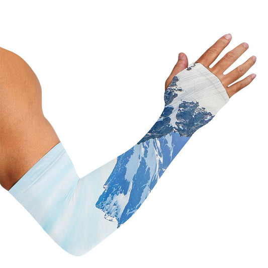 Alps Mountain Print Sun Protection Arm Sleeves