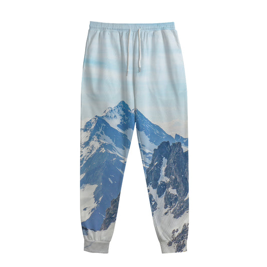 Alps Mountain Print Sweatpants