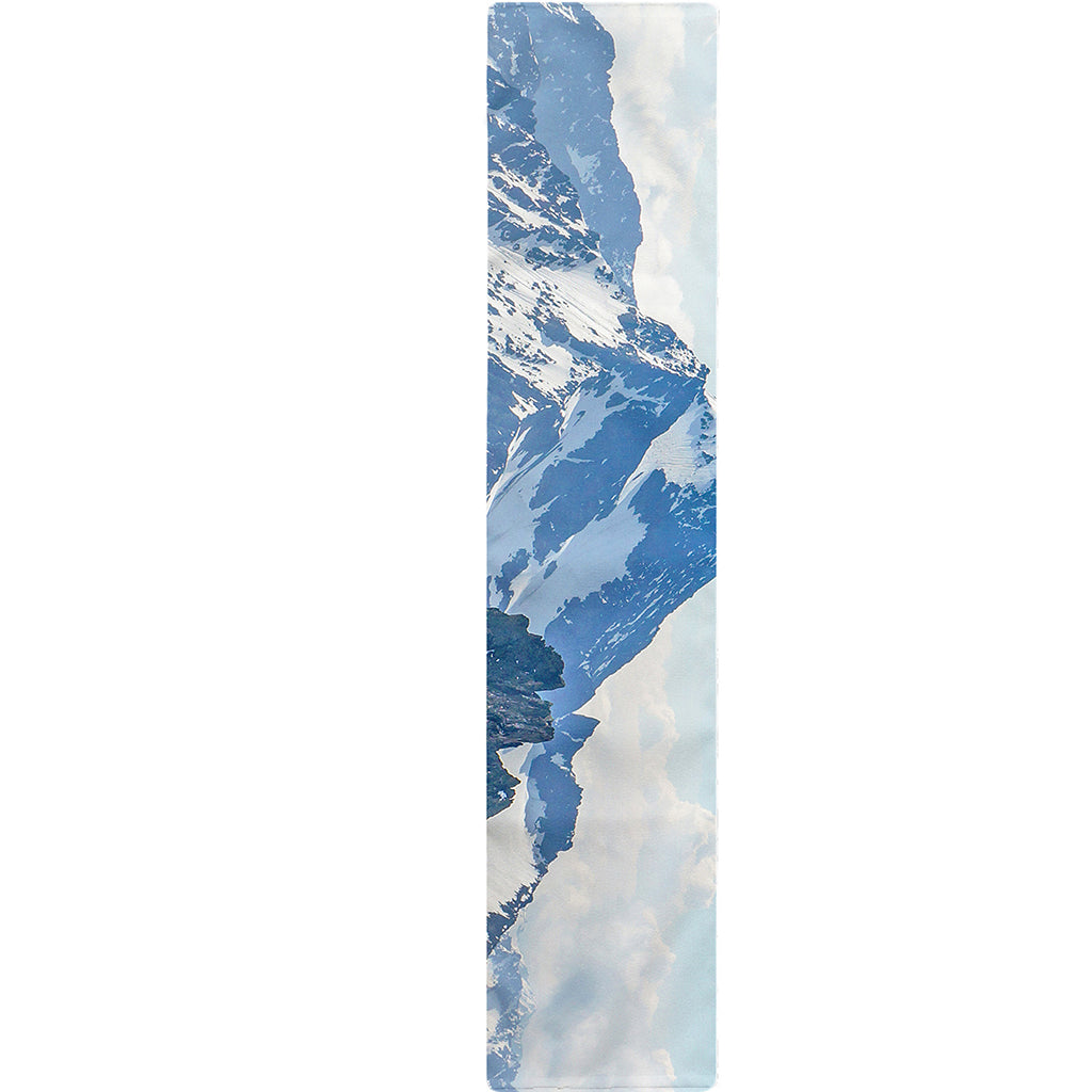 Alps Mountain Print Table Runner