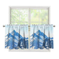 Alps Mountain Print Tier Curtains
