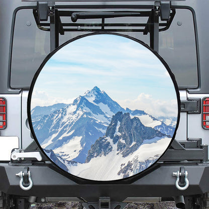 Alps Mountain Print Tire Cover