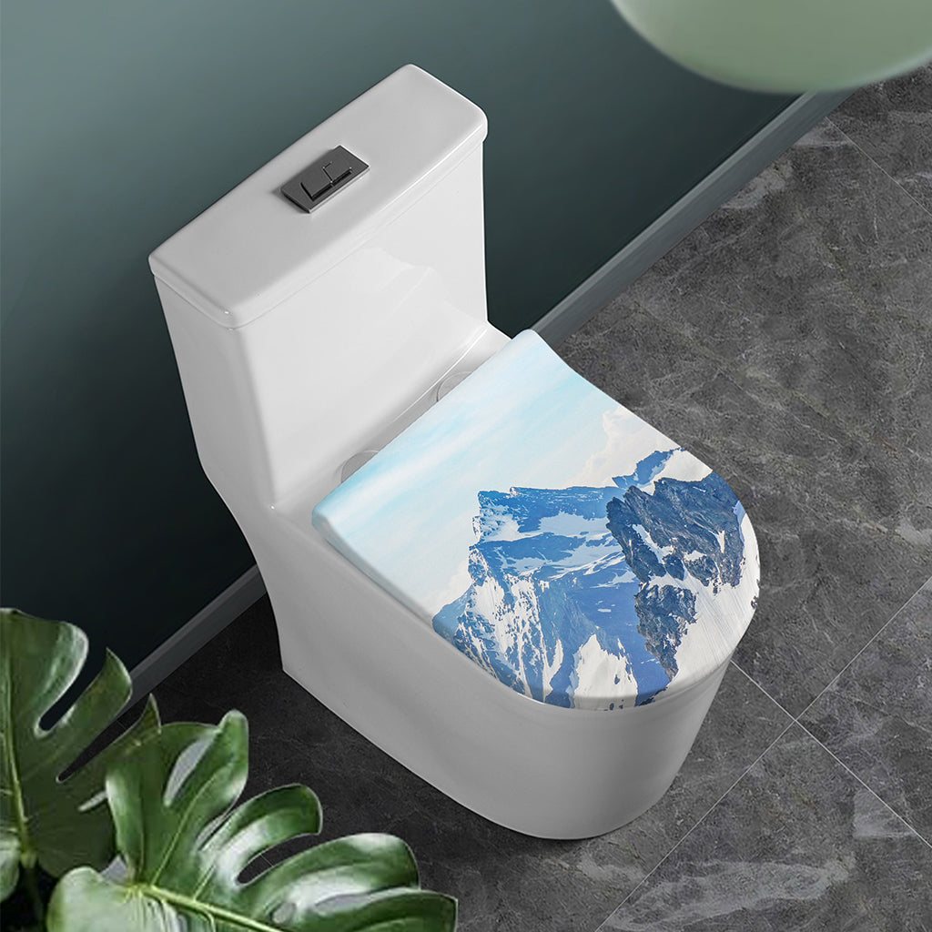 Alps Mountain Print Toilet Lid Cover