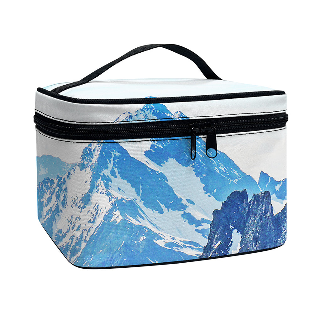 Alps Mountain Print Travel Makeup Bag