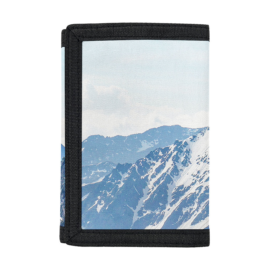 Alps Mountain Print Trifold Wallet