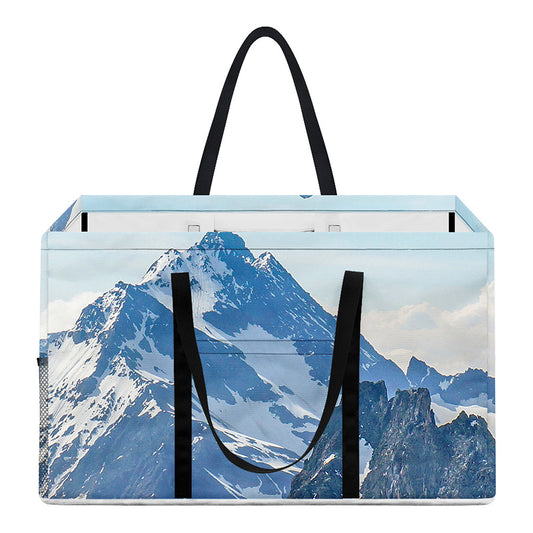 Alps Mountain Print Utility Tote Bag