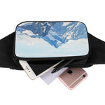 Alps Mountain Print Waist Bag
