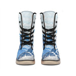 Alps Mountain Print Winter Boots