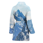 Alps Mountain Print Women's Bathrobe