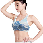 Alps Mountain Print Women's Sports Bra