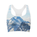 Alps Mountain Print Women's Sports Bra