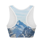 Alps Mountain Print Women's Sports Bra