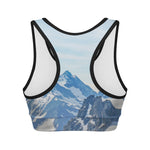 Alps Mountain Print Women's Sports Bra