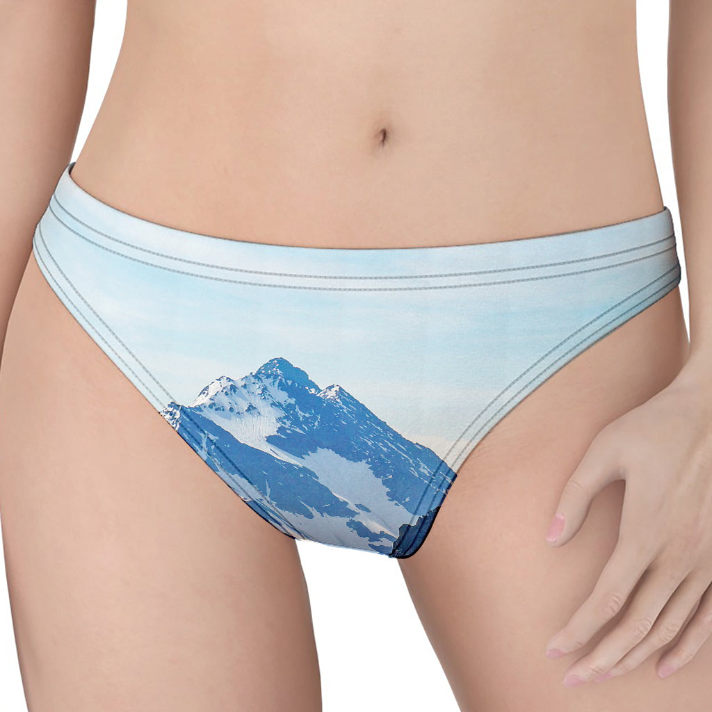 Alps Mountain Print Women's Thong
