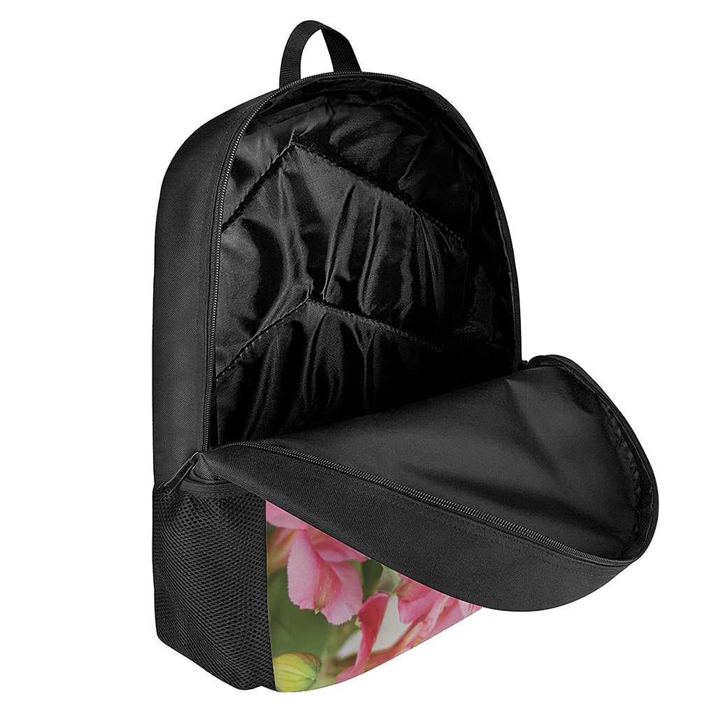 Alstroemeria Flower Print 17 Inch Backpack