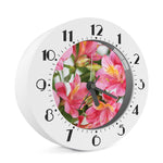 Alstroemeria Flower Print Alarm Clock