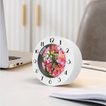 Alstroemeria Flower Print Alarm Clock