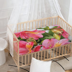Alstroemeria Flower Print Baby Crib Sheet