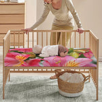 Alstroemeria Flower Print Baby Crib Sheet
