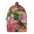 Alstroemeria Flower Print School Backpack