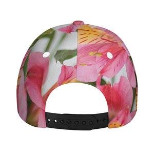 Alstroemeria Flower Print Baseball Cap