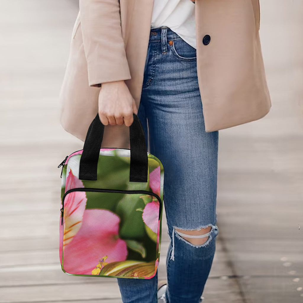 Alstroemeria Flower Print Bible Tote Bag