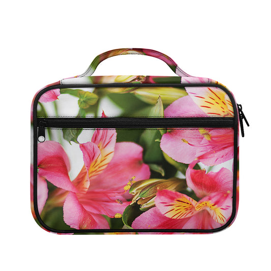 Alstroemeria Flower Print Briefcase Bible Bag