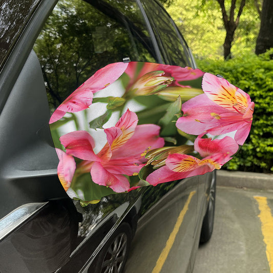 Alstroemeria Flower Print Car Side Mirror Covers