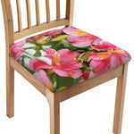 Alstroemeria Flower Print Chair Cushion Cover