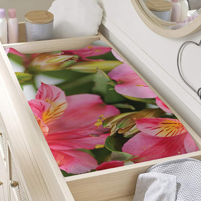 Alstroemeria Flower Print Changing Pad Cover