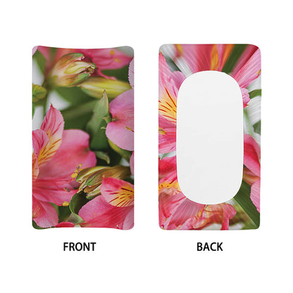 Alstroemeria Flower Print Changing Pad Cover