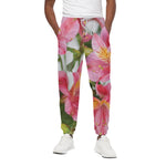 Alstroemeria Flower Print Cotton Pants