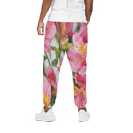 Alstroemeria Flower Print Cotton Pants