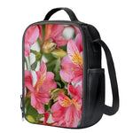 Alstroemeria Flower Print Crossbody Lunch Bag
