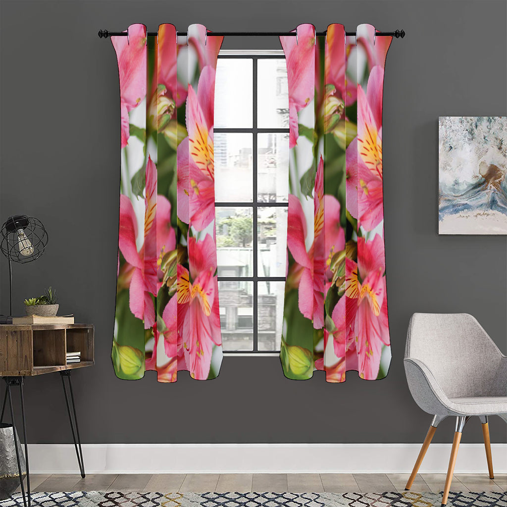 Alstroemeria Flower Print Curtain