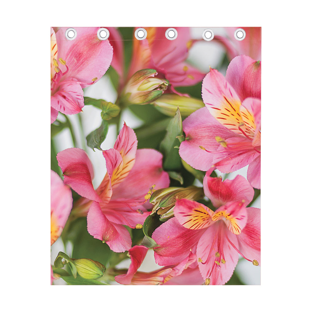 Alstroemeria Flower Print Curtain