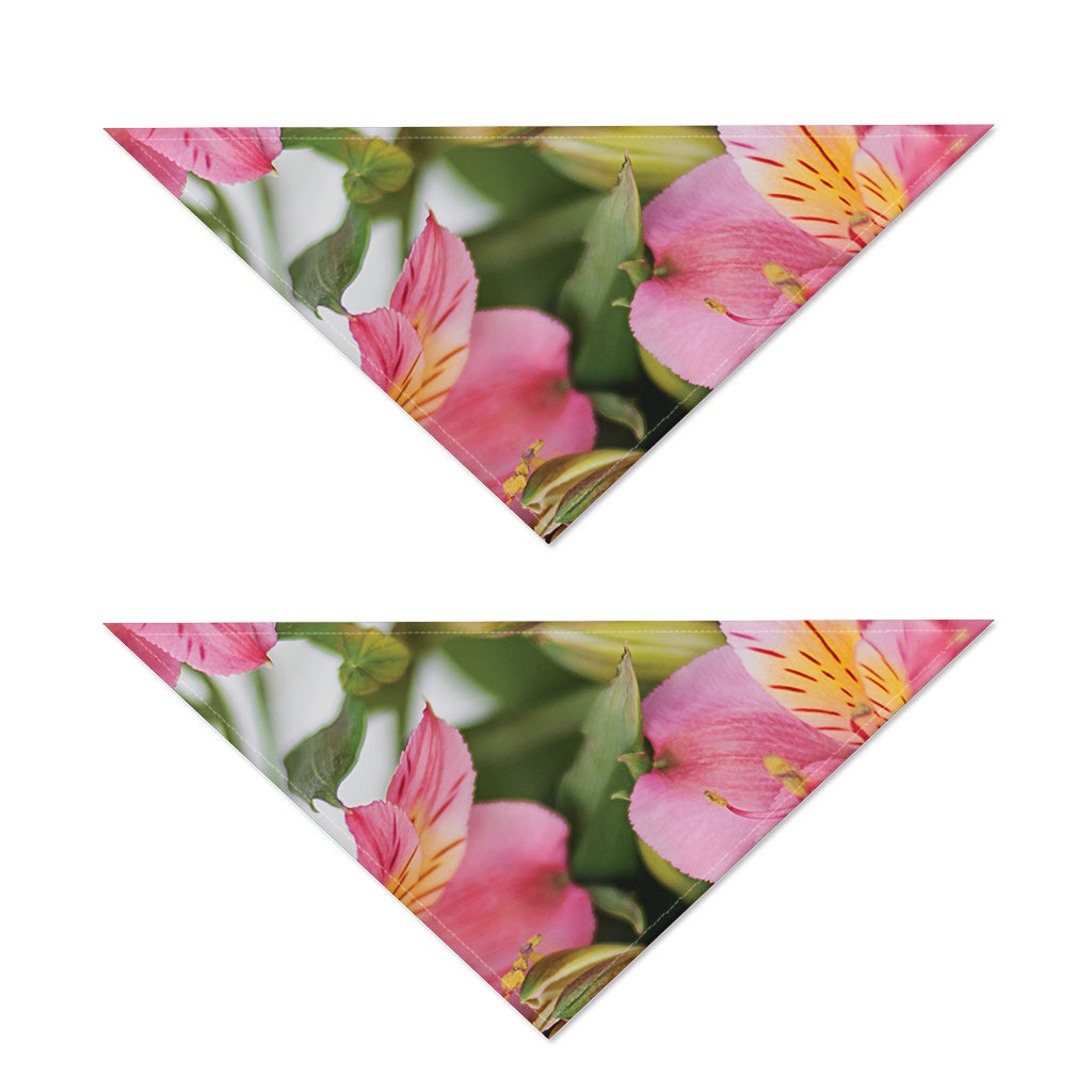 Alstroemeria Flower Print Dog Bandana