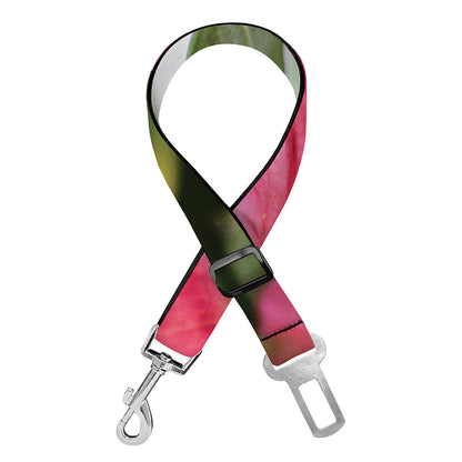 Alstroemeria Flower Print Dog Seat Belt