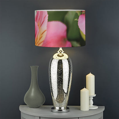 Alstroemeria Flower Print Drum Lamp Shade
