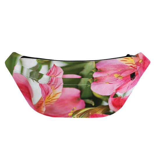 Alstroemeria Flower Print Fanny Pack