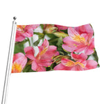 Alstroemeria Flower Print Flag