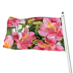 Alstroemeria Flower Print Flag