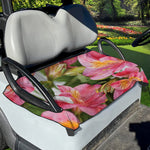 Alstroemeria Flower Print Golf Cart Seat Cover