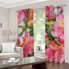 Alstroemeria Flower Print Grommet Curtains